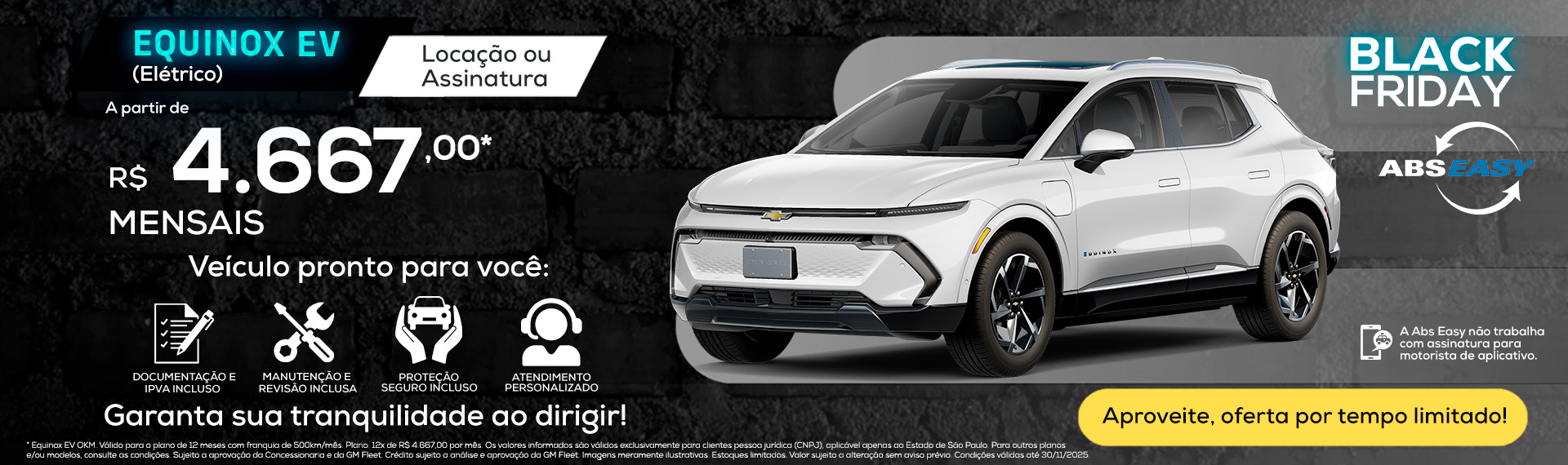 Equinox EV (Elétrico) por Assinatura