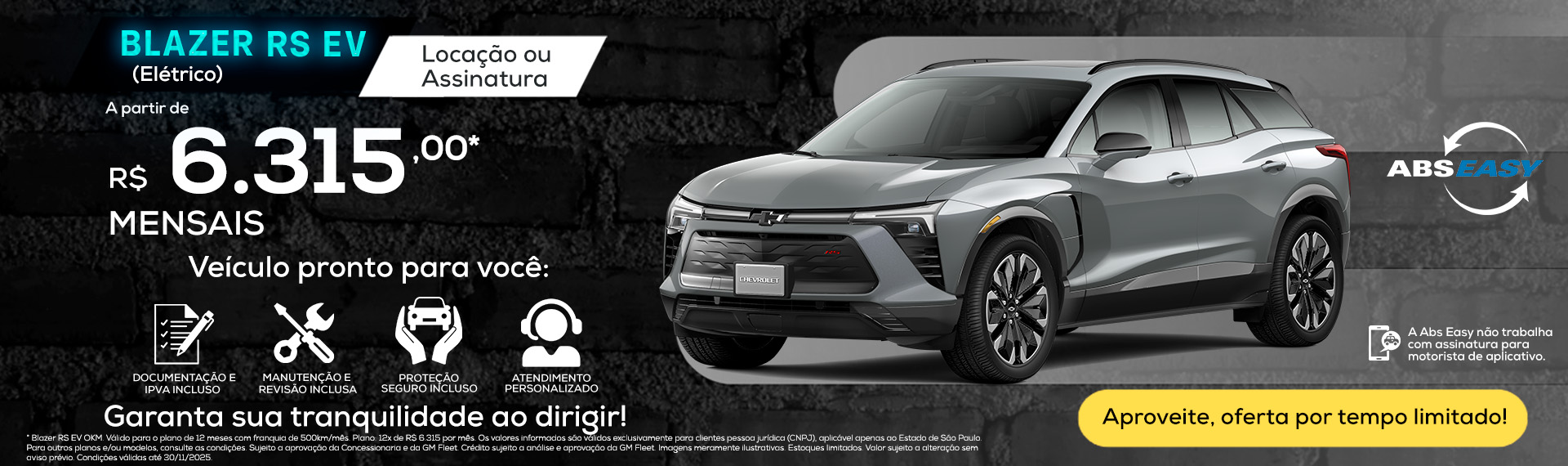 Blazer EV RS (Elétrico) por Assinatura