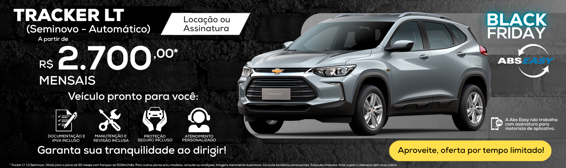 Tracker LT seminova por Assinatura