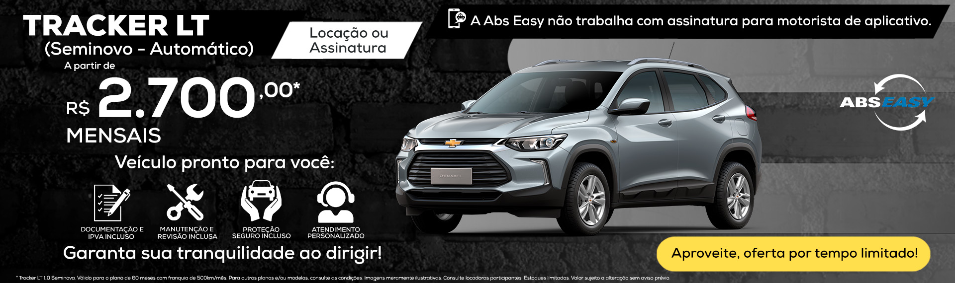 Tracker LT seminova por Assinatura